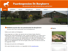 Tablet Screenshot of deburghoeve.nl